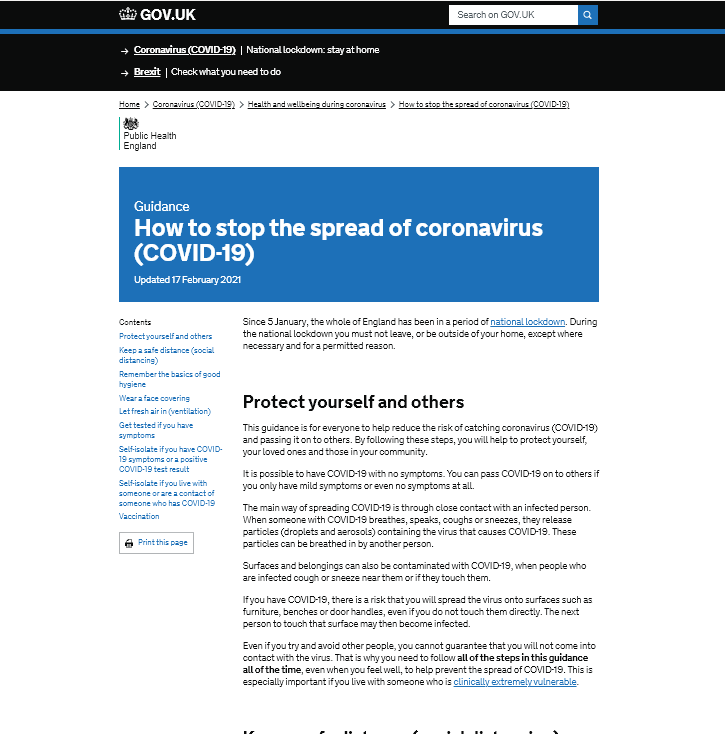 Stopping the spread of coronavirus